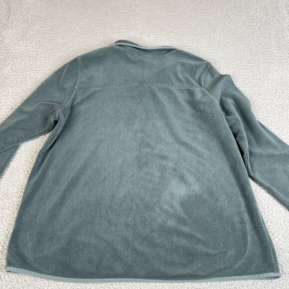 32 Degrees Heat Sweater Mens Large Gray Fleece Collar 1/4 Snap Pullover - Picture 6 of 11